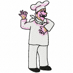 Chef Embroidery Design 6